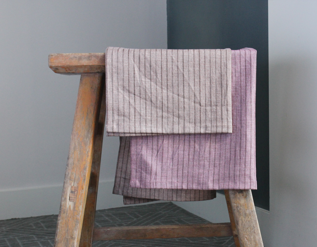STRIPE PLACEMAT SET _PINK